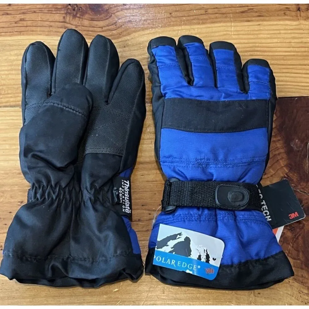 Youth 8 16 Blue Waterproof Winter Thinsulate Insulated Bec Tech Polar Edge NWT